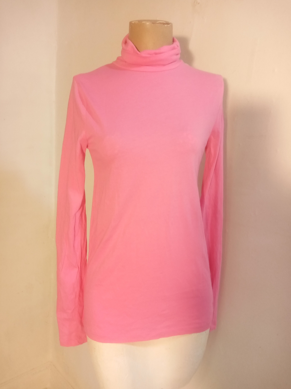 J. Crew Pink Turtleneck Long Sleeve Top